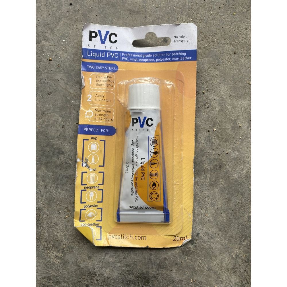PVC Stitch Waterproof Adhesive Caulk for PVC, Vinyl, Neoprene, Polyester Goretex